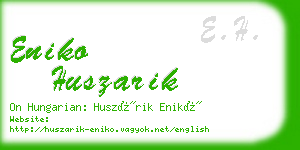 eniko huszarik business card